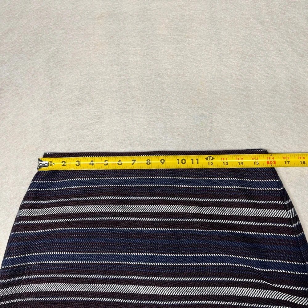 NWOT LOFT Outlet Size 10 Multicolored Frayed Hem Tapestry Mini Skirt‎
